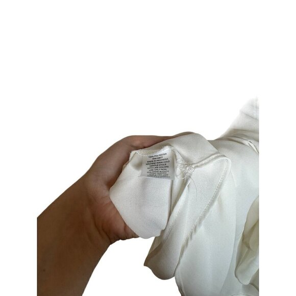 Worthington Long Sleeve Blouse Cream X-Small - Picture 3 of 4